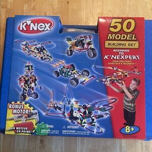 K’Nex 50 Model Building Set - Multicolor - Bonus Motor Included